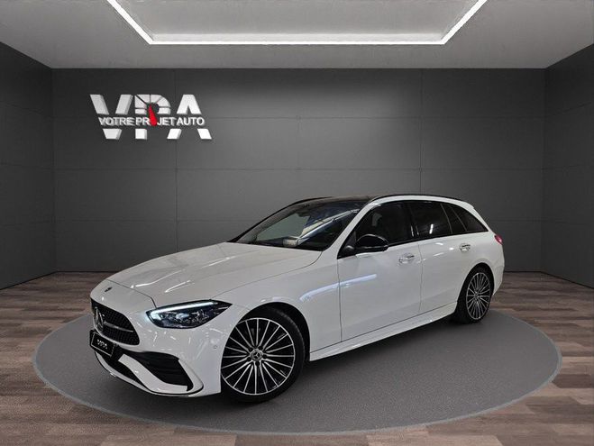Mercedes Classe C BREAK V 220D 200CH AMG LINE CARPLAY TOIT Blanc de 2021