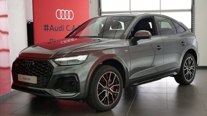Cliquer pour voir la photo suivante Audi Q5 Sportback 55 TFSIe 367 S tronic 7 Quattr Gris de 2023