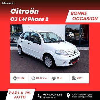  Voir détails -Citroen C3 1.4i Phase 2 GNV 75ch Crit'air 1 à Sarreguemines (57)