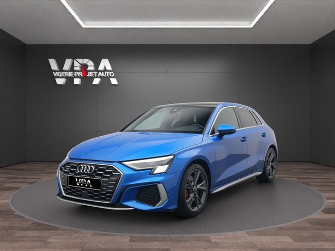 Audi S3 Sportback quattro 310ch ? Toit pano, B&a Bleu de 2021