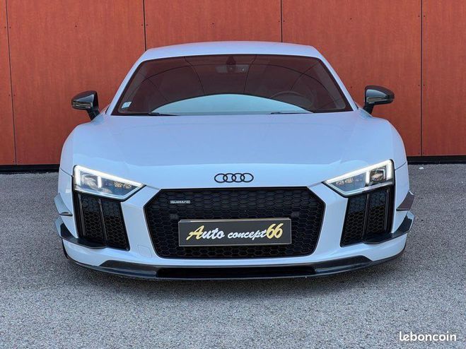 Audi R8 Plus Phase 2 V10 5.2 610ch Blanc de 2017