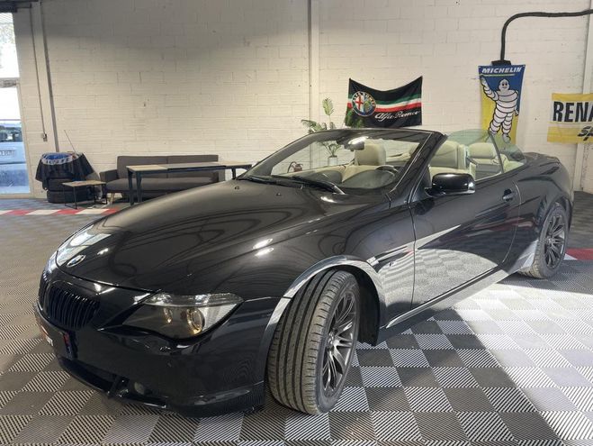 BMW Serie 6 Cabriolet 630i 258ch FLEXFUEL -GARANTIE  Noir de 2007