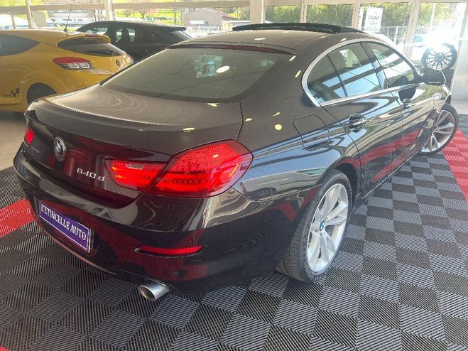 BMW Serie 6 Gran Coupe 640d 313 ch Exclusive A Noir de 2016