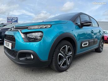  Voir détails -Citroen C3 1.5 bluehdi 100 s&s feel pack e6.d tva à Charmeil (03)
