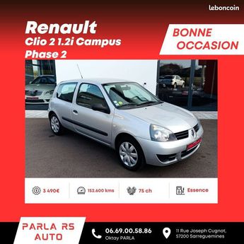  Voir détails -Renault Clio 2 1.2i 16V Campus Phase 75ch à Sarreguemines (57)