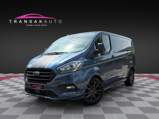 Ford Transit CUSTOM FOURGON 290 L1H1 2.0 185 BVA SPOR Bleu de 2021