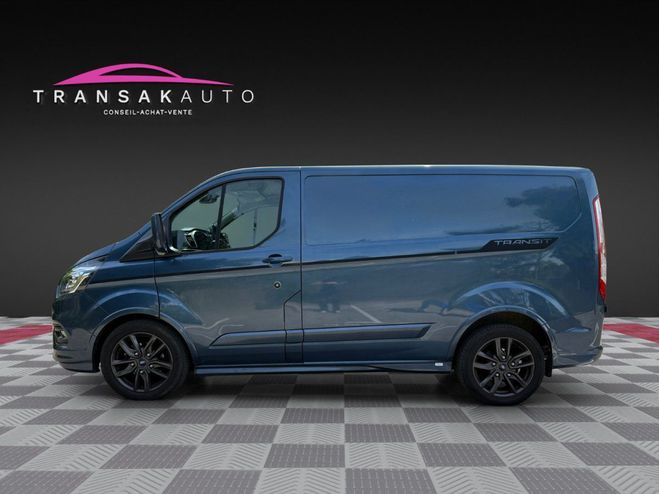 Ford Transit CUSTOM FOURGON 290 L1H1 2.0 185 BVA SPOR Bleu de 2021