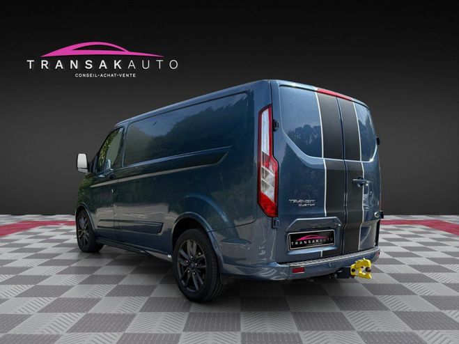 Ford Transit CUSTOM FOURGON 290 L1H1 2.0 185 BVA SPOR Bleu de 2021