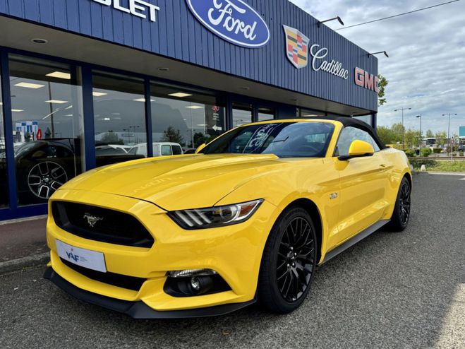 Ford Mustang GT V8 5.0L CABRIOLET BVA6 Jaune de 2017