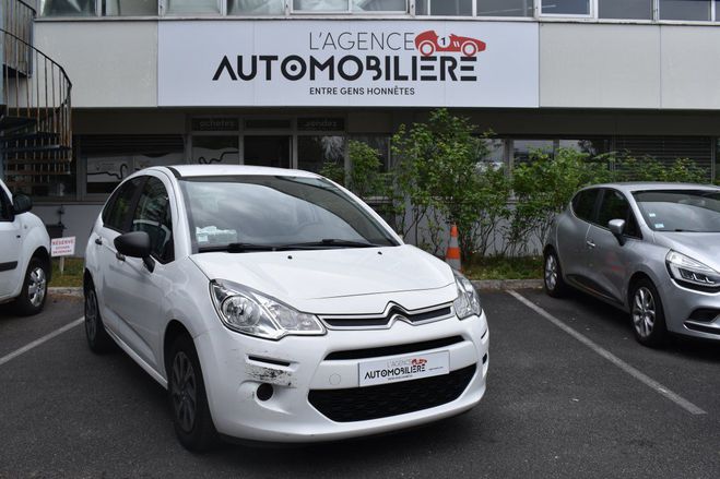 Citroen C3 II ATRACTION 1.0 VTi 68 cv Eligible GARA Blanc de 2015