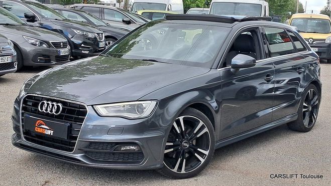 Audi A3 Sportback - 1.6 TDI 110 CV SLINE TOIT OU Gris Mtallis de 2016