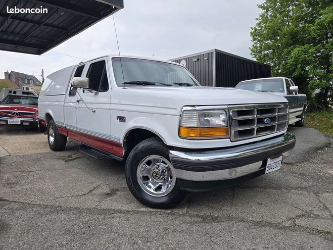 Ford F150 F 5.8 V8 Extended cab pick up 6 PLACES Blanc de 1995
