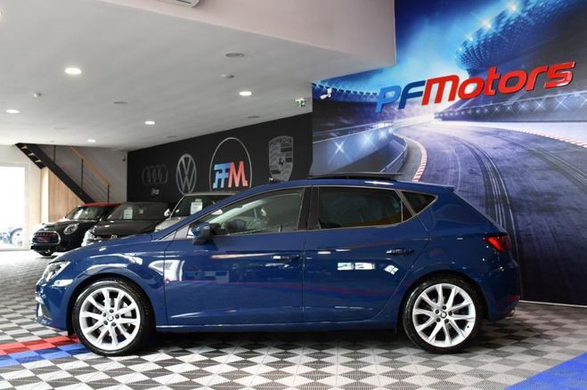 Seat Leon FR 2.0 TDI 184 DSG GPS Virtual LED ACC M Bleu de 2019