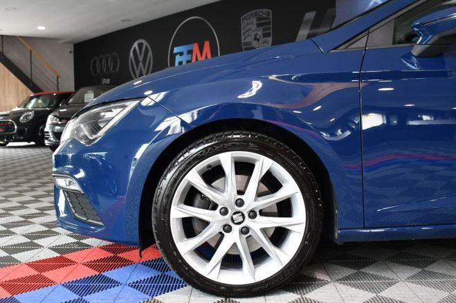 Seat Leon FR 2.0 TDI 184 DSG GPS Virtual LED ACC M Bleu de 2019