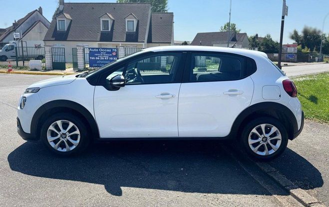 Citroen C3 Socit 1.2 PT 83CV Feel Nav 08/2022 TBE Blanc Mtallis de 2022