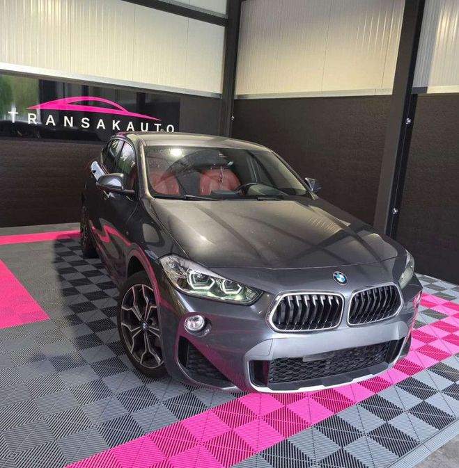 BMW X2 sDrive18 M Sport Cuir Rouge Garantie 12  Gris Mtallis de 