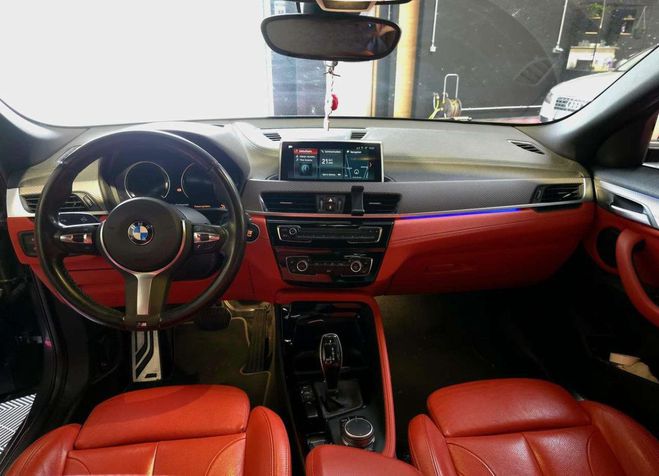 BMW X2 sDrive18 M Sport Cuir Rouge Garantie 12  Gris Mtallis de 