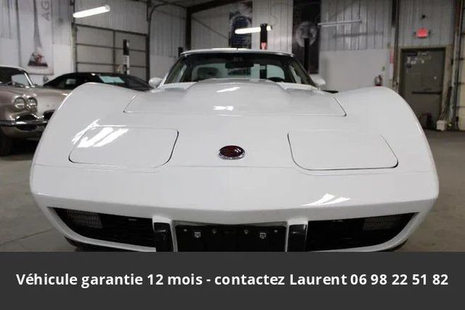 Chevrolet Corvette C3 stingrey side pipe l48 1975 tout comp Blanc de 1975