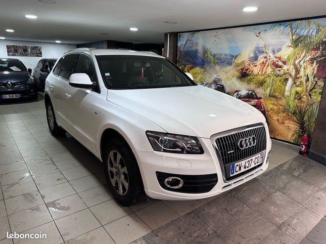 Audi Q5 2l tdi 140 cv sline quatre en trs bon  Blanc de 2010