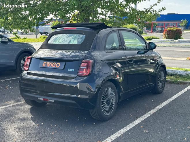 Fiat 500 ELECTRIC 120CH 42KWH AUTONOMIE 320KMH FR Noir de 2021