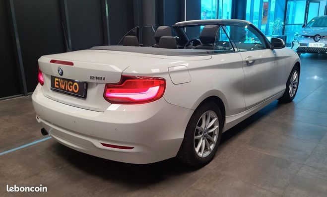 BMW Serie 2 CABRIOLET 218i 136ch LOUNGE Blanc de 2017
