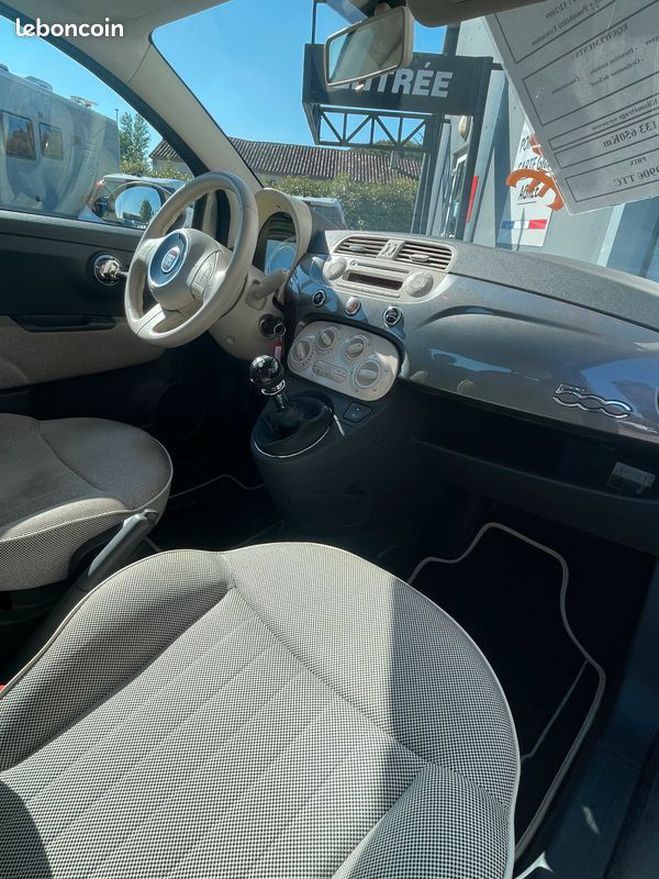 Fiat 500 1.2 69 lounge Blanc de 2009