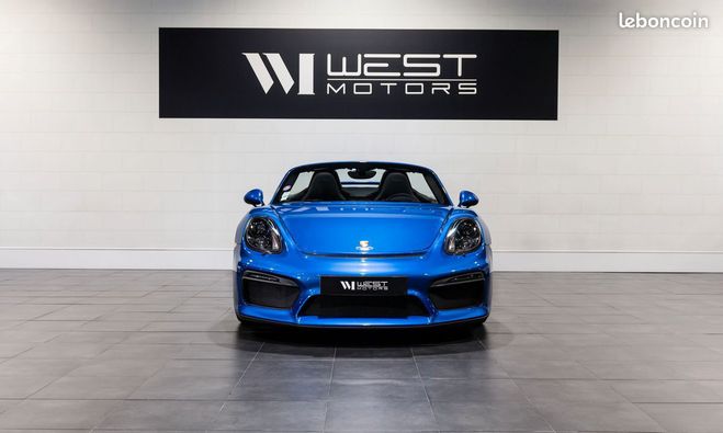 Porsche Boxster 981 Spyder 3.8 375 ? Immat France Chrono Bleu de 2016
