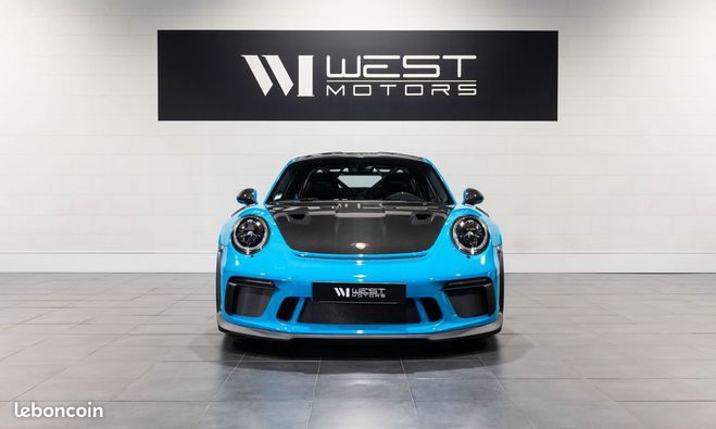 Porsche 911 Type 991.2 GT3 4.0 520 Weissach ? Immat  Bleu de 2018