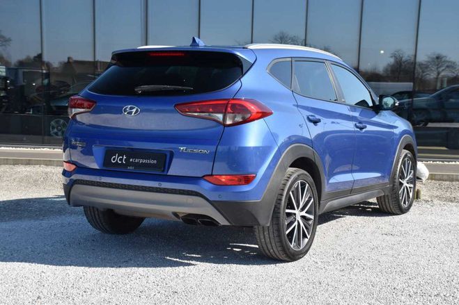 Hyundai Tucson 1.6 T-GDi 2WD Premium GO 177pk DCT Bleu Blauw de 