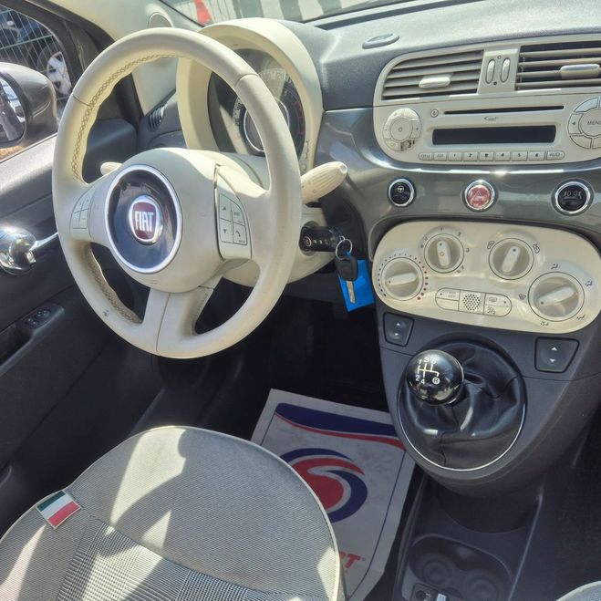 Fiat 500 II (2) 1.2 8V 69 ECO PACK CLUB DISTRIB O Gris fonc de 2014