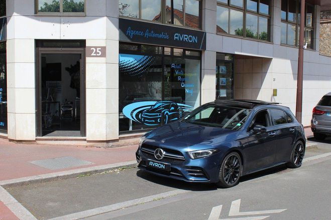 Mercedes Classe A IV 35 AMG 306 CV 4MATIC 7G-DCT Toit Ouvr Bleu Fonc Mtallis de 2019