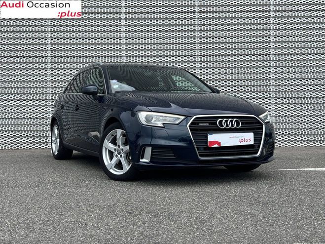 Audi A3 Sportback 2.0 TFSI 190 S tronic 7 Quattr Bleu de 2017