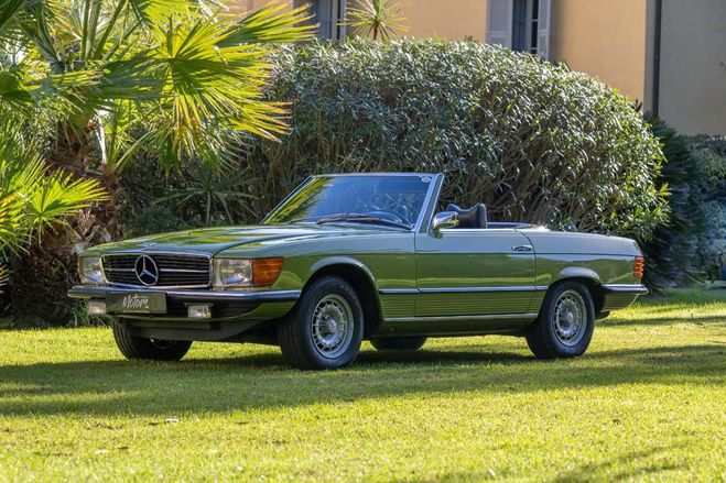 Mercedes 450 r107 SL V8 europenne CITRUS GREEN  de 1975