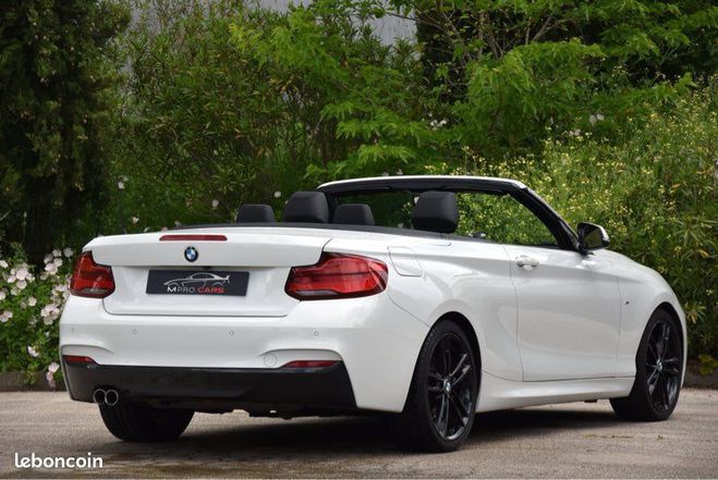 BMW Serie 2 230I LCI BVA DKG Cabriolet M SPORT phase Blanc de 2017