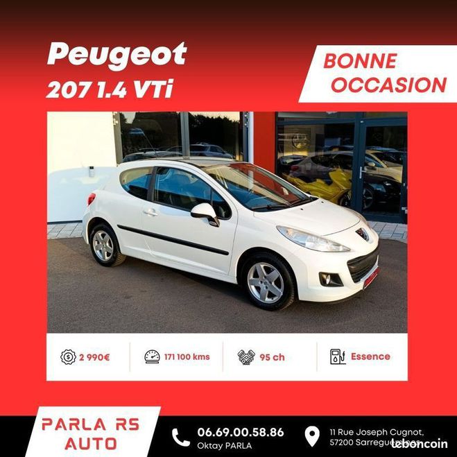 Peugeot 207 Urban Move 1.4 VTi 16V 95ch Blanc de 2010