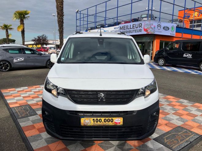 Peugeot Partner ASPHALT 1.5 BlueHDi 100 3 Places GPS Cam Blanc de 2020