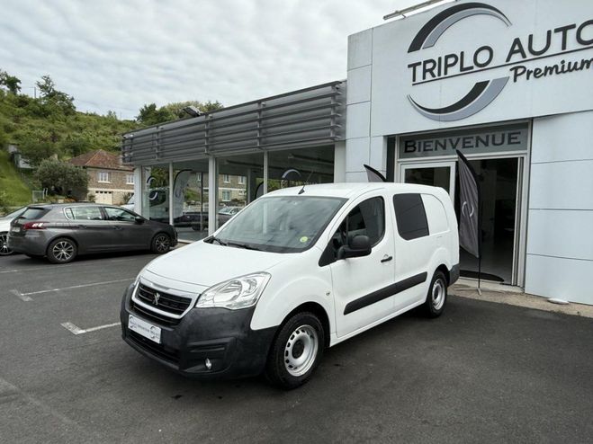Peugeot Partner Long 1.6 BlueHDi - 100 Cabine approfondi BLANC de 2018