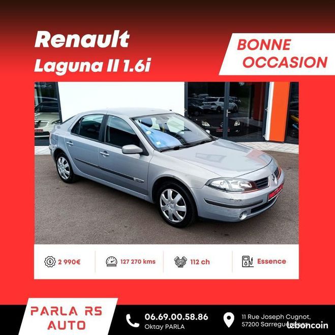 Renault Laguna II 1.6i 16V 112ch Gris de 2006