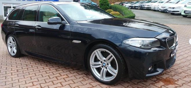 BMW Serie 5 V (F11) 530d 258 BVA8 PACK-M SPORT *GARA bleu mtal de 2015