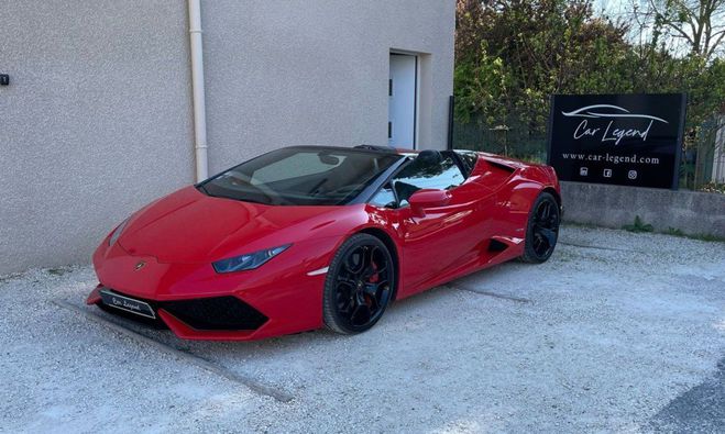 Lamborghini Huracan SPYDER 5.2 V10 LP 610-4 Rouge Fonc de 2016