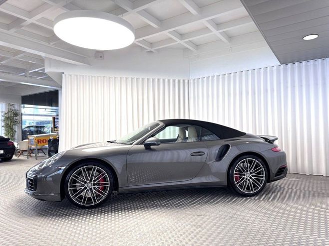 Porsche 911 CABRIOLET (991) TURBO 540CV PHASE 2 Gris Quartz de 2015