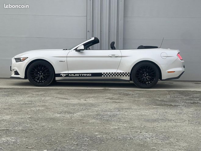 Ford Mustang Cabriolet V8 1re main Blanc de 2017
