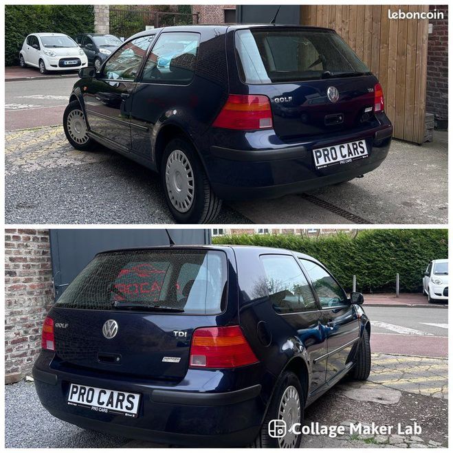 Volkswagen Golf VW 4 1,9 TDI 90Ch BVA Bleu de 2002
