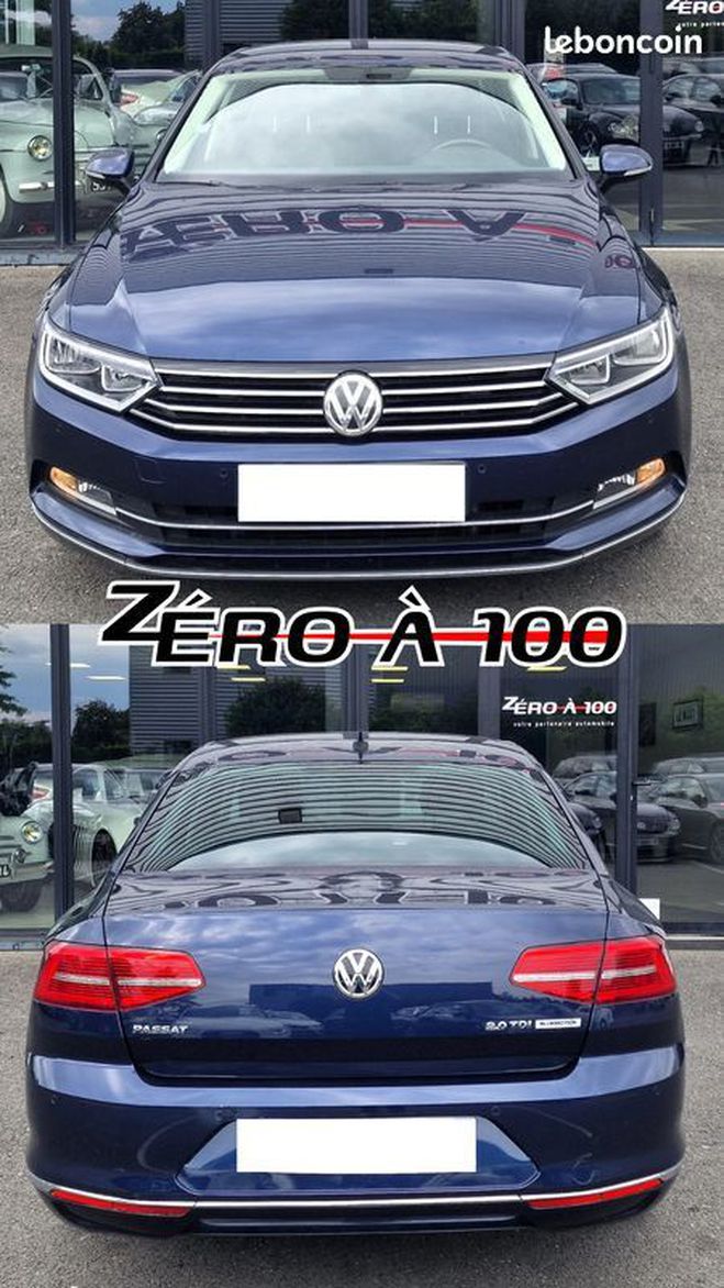 Volkswagen Passat 2.0 TDI 150ch BlueMotion Technology DSG6 Bleu de 2015