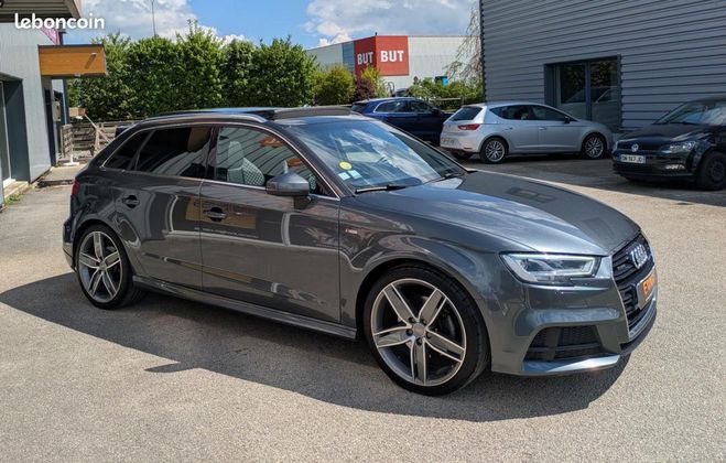Audi A3 Sportback 2.0 TDI 185ch S-LINE QUATTRO S Gris de 2016