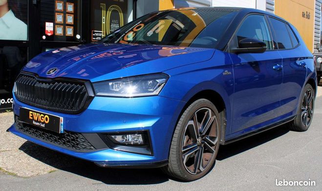 Skoda Fabia 1.0 TSI 110 ch MONTE CARLO DSG Bleu de 2022