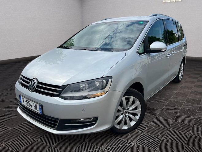 Volkswagen Sharan 2.0 TDI 140 CARAT CUIR GPS 7 PLACES Gris de 2014