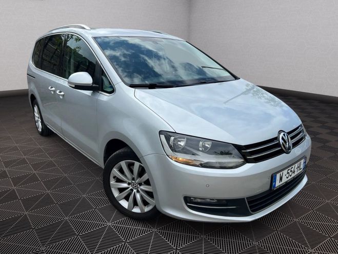 Volkswagen Sharan 2.0 TDI 140 CARAT CUIR GPS 7 PLACES Gris de 2014
