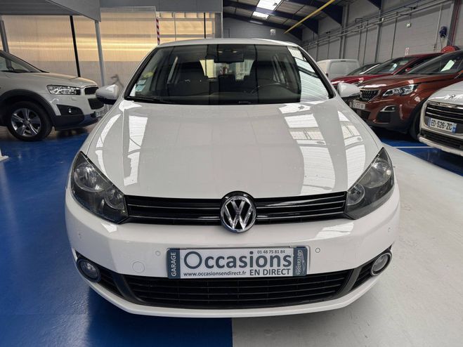 Volkswagen Golf VI 1.6 TDI 105 FAP Confortline DSG7 5p BLANC de 2012