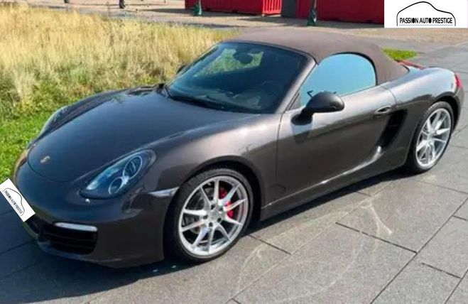 Porsche Boxster 981 S 3.4 PDK 315ch Brun anthracite mtallis de 2014